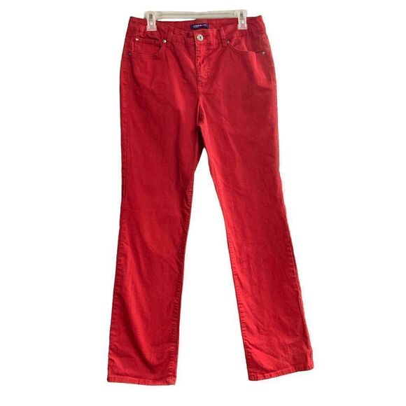 BANDOLINO Samantha Jeans Size 10  Red‎ - Picture 1 of 8